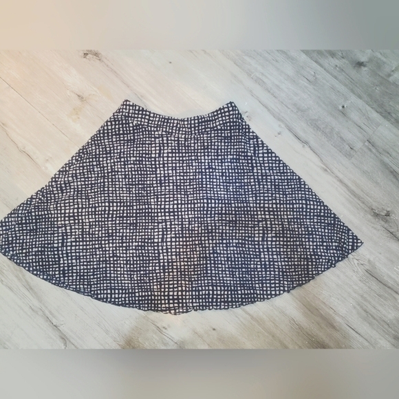 PENDLETON A Line Flowy Mid Calf Length Midi Skirt Size 10 Navy & White - Picture 6 of 9